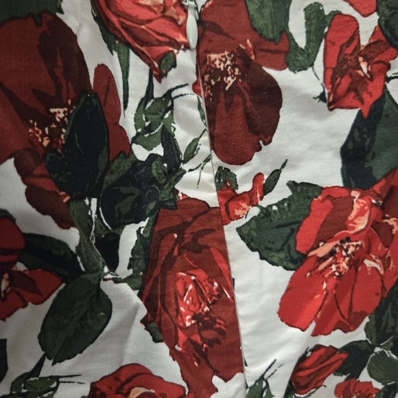 Maeve Anthropologie Sleveless Square Neck Knee Length Flower Dress Nwt XL - Picture 5 of 6